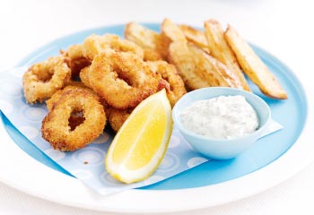 Calamari and Chips